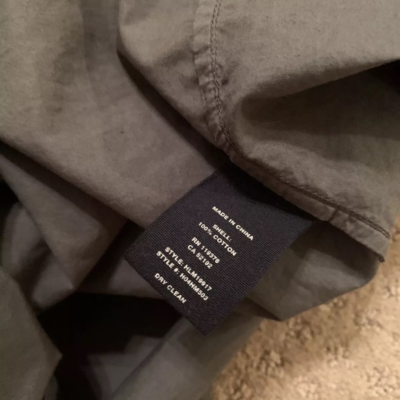 Helmut Lang Bondage Button Up Shirt Strap Seat Belt Olive Green Khaki Medium M - Picture 5 of 16